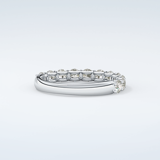 1.1 TCW Round Shaped Moissanite Wedding Band 15