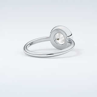 1.0 CT Rose Cut Bezel Style Moissanite Engagement Ring 15