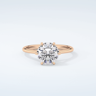2.0 CT Round Cut Solitaire Moissanite Engagement Ring 7