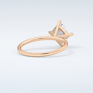 2.0 CT Princess Cut Solitaire Moissanite Engagement Ring 9