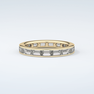 1.87 TCW Baguette Shaped Moissanite Wedding Band 4