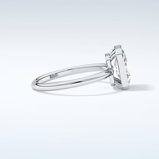 2.0 CT Radiant Cut Bezel Solitaire Moissanite Engagement Ring 16