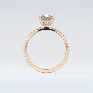 2.0 CT Radiant Cut Pave Moissanite Engagement Ring 8