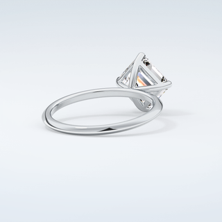 2.0 CT Asscher Cut Solitaire Moissanite Engagement Ring 15