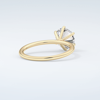 2.0 CT Round Cut Solitaire Moissanite Engagement Ring 3