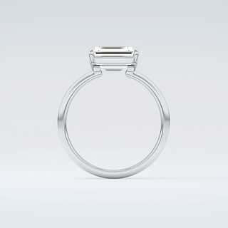 2.0 CT Emerald Cut Solitaire Moissanite Engagement Ring 14