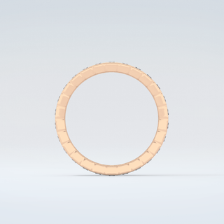 0.8 TCW Baguette Shaped Moissanite Wedding Band 8