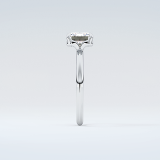 2.0 CT Emerald Cut Solitaire Moissanite Engagement Ring 17