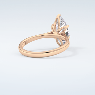 1.5 CT Marquise Cut Solitaire Style Moissanite Engagement Ring 9