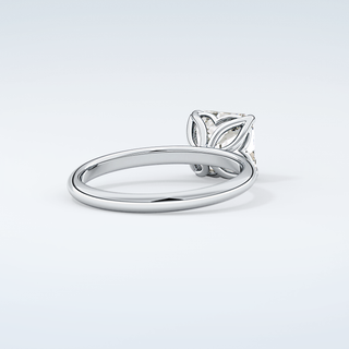 2.0 CT Asscher Cut Solitaire Moissanite Engagement Ring 15