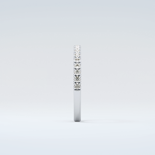 1.1 TCW Round Shaped Moissanite Wedding Band 17