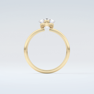 2.0 CT Pear Cut Solitaire Moissanite Engagement Ring 2