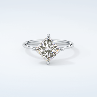 2.0 CT  Princess Cut Solitaire Moissanite Engagement Ring 13