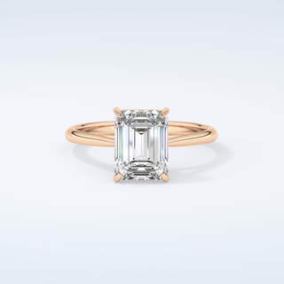 2.0 CT Emerald Cut Solitaire Moissanite Engagement Ring 7