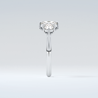 2.0 CT Cushion Cut Three Stone Moissanite Engagement Ring 17