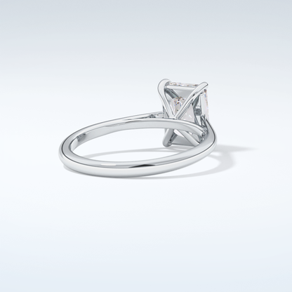 2.0 CT Radiant Cut Solitaire Moissanite Engagement Ring