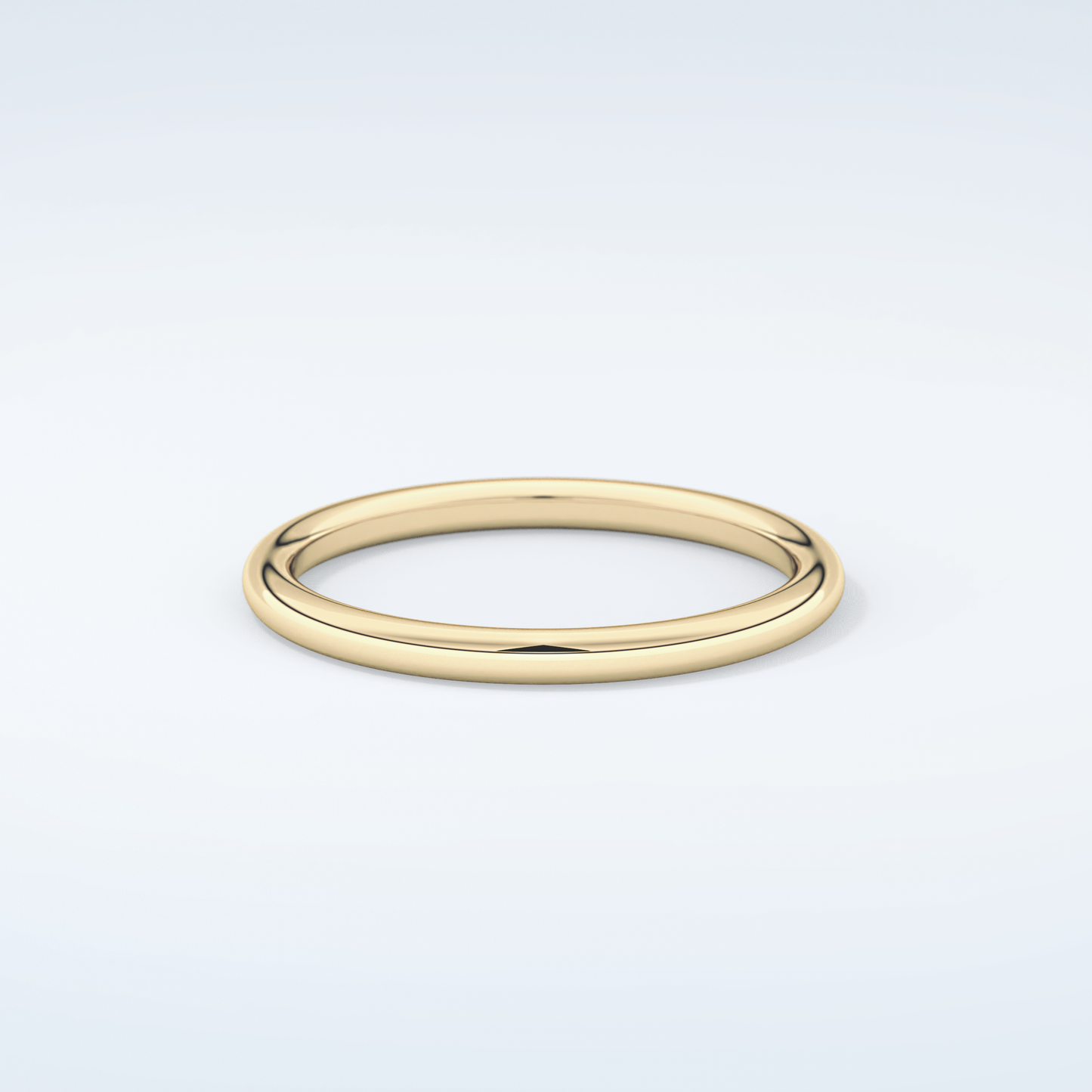 Yellow Gold Polished Classic Shank Wedding Band