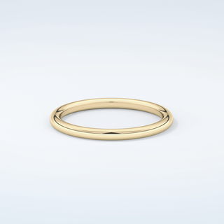 Yellow Gold Polished Classic Shank Wedding Band 1