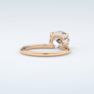 1.5 CT Oval  Cut Solitaire Moissanite Engagement Ring 9