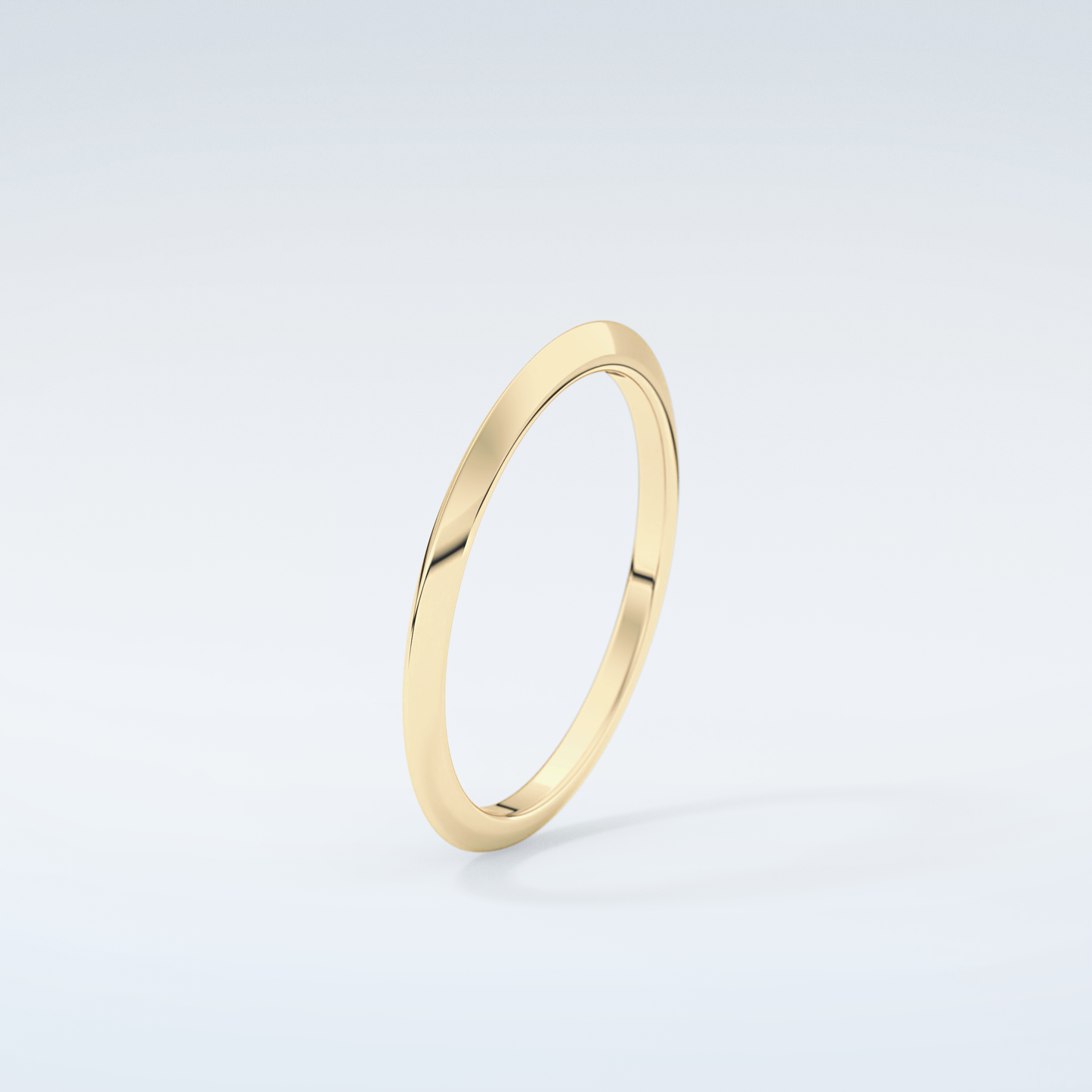 Knife Edge Shank Wedding Band