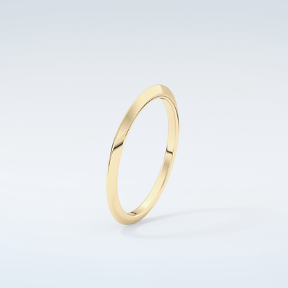 Knife Edge Shank Wedding Band