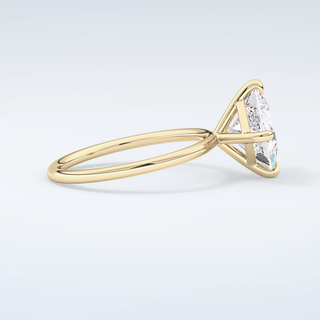 2.0 CT Princess Cut Solitaire Moissanite Engagement Ring 4