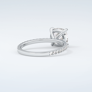 2.0 CT Cushion Cut Pave Moissanite Engagement Ring 15