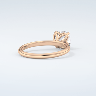 2.0 CT Cushion Cut Solitaire Moissanite Engagement Ring 9