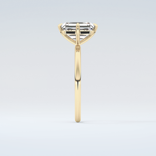 2.0 CT Emerald Cut Solitaire Moissanite Engagement Ring 5