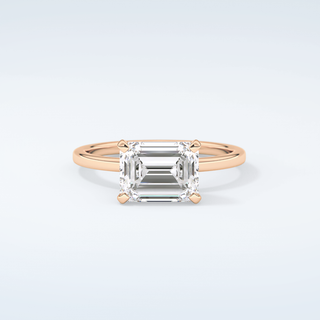 2.0 CT Emerald Cut Solitaire Moissanite Engagement Ring 7