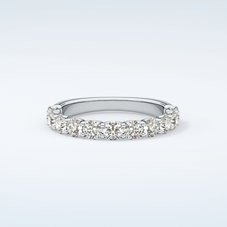 1.1 TCW Round Shaped Moissanite Wedding Band 13