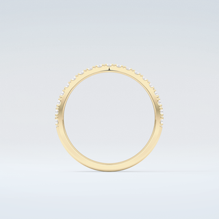 1.1 TCW Round Shaped Moissanite Wedding Band 2