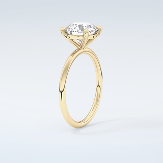 2.0 CT Round Cut Solitaire Moissanite Engagement Ring 6
