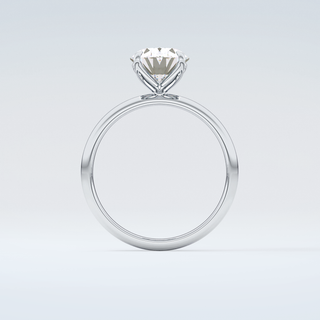 1.5 CT Oval Cut Solitaire Moissanite Engagement Ring 14