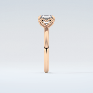 2.0 CT Asscher Cut Solitaire Moissanite Engagement Ring 11