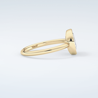 1.0 CT Rose Cut Bezel Style Moissanite Engagement Ring 4