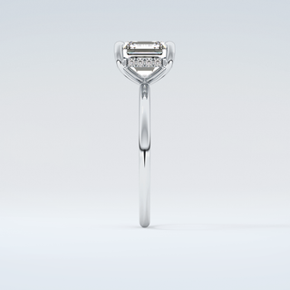 2.0 CT Asscher Cut Hidden Halo Moissanite Engagement Ring 17