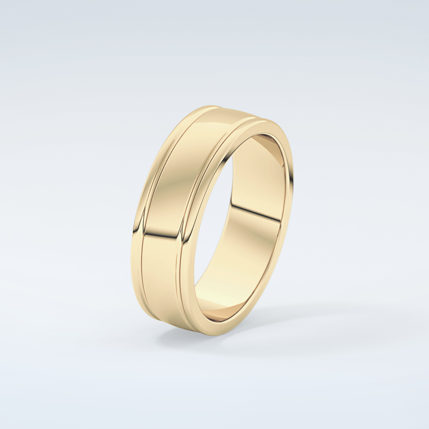 Classic Textured Shank Wedding Band