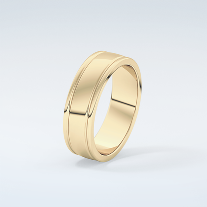 Classic Textured Shank Wedding Band