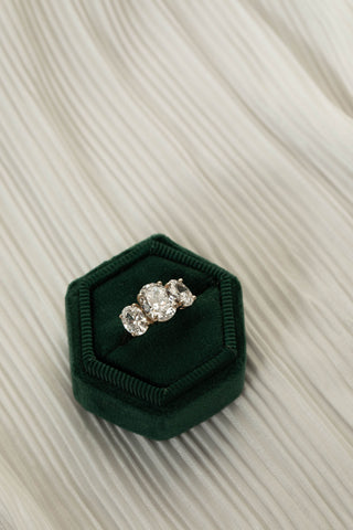 2 CT Round Three Stones Lab Grown Diamond Engagement Ring