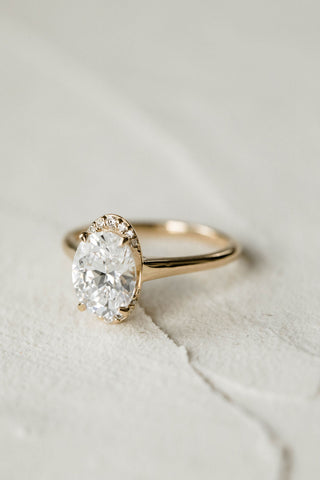 2 CT Round Three Stones Lab Grown Diamond Engagement Ring