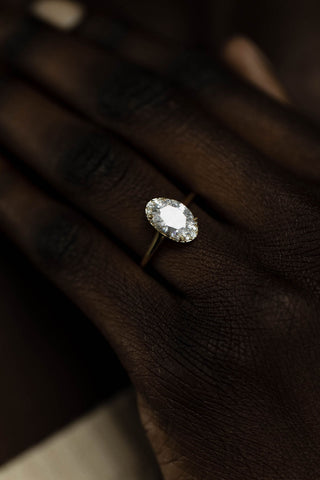 2 CT Round Three Stones Lab Grown Diamond Engagement Ring