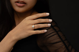 2 CT Round Three Stones Lab Grown Diamond Engagement Ring