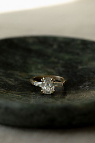 2 CT Round Three Stones Lab Grown Diamond Engagement Ring