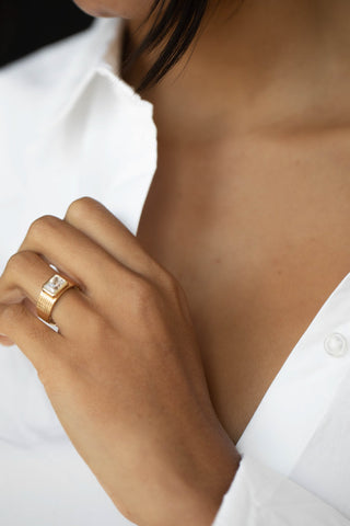 2 CT Round Three Stones Lab Grown Diamond Engagement Ring