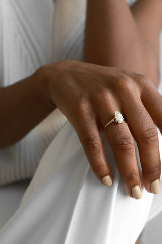 2 CT Round Three Stones Lab Grown Diamond Engagement Ring