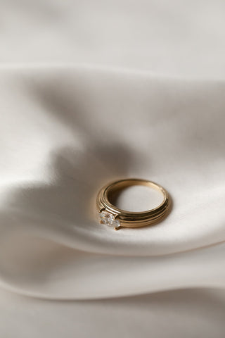 2 CT Round Three Stones Lab Grown Diamond Engagement Ring
