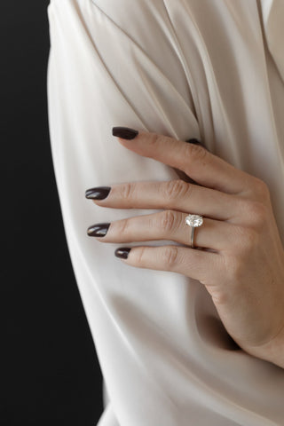 2 CT Round Three Stones Lab Grown Diamond Engagement Ring