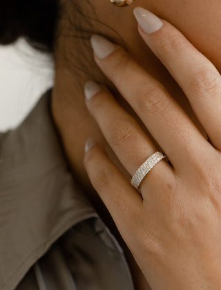 0.37 CT Round Full Eternity Lab Grown Diamond Wedding Band