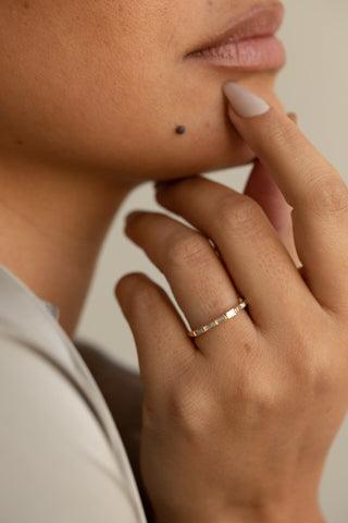 0.37 CT Round Full Eternity Lab Grown Diamond Wedding Band